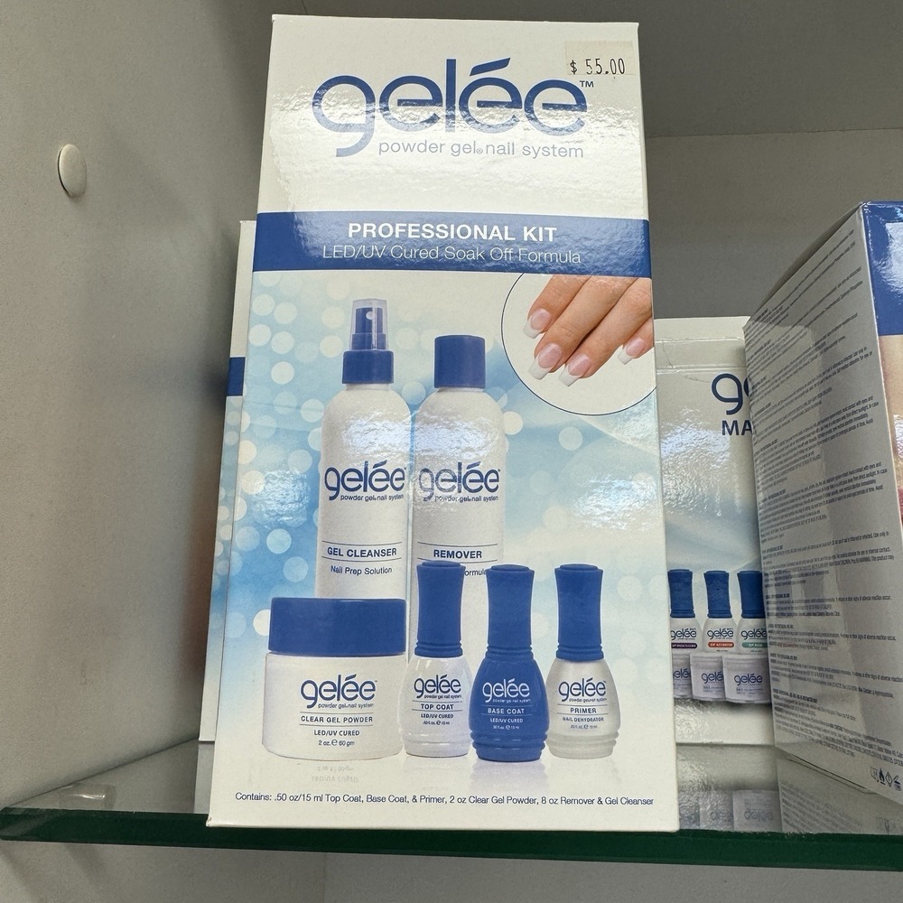Lechat Gelee Powder Gel Nail System - Professional Kit - UV Soak Off Gel